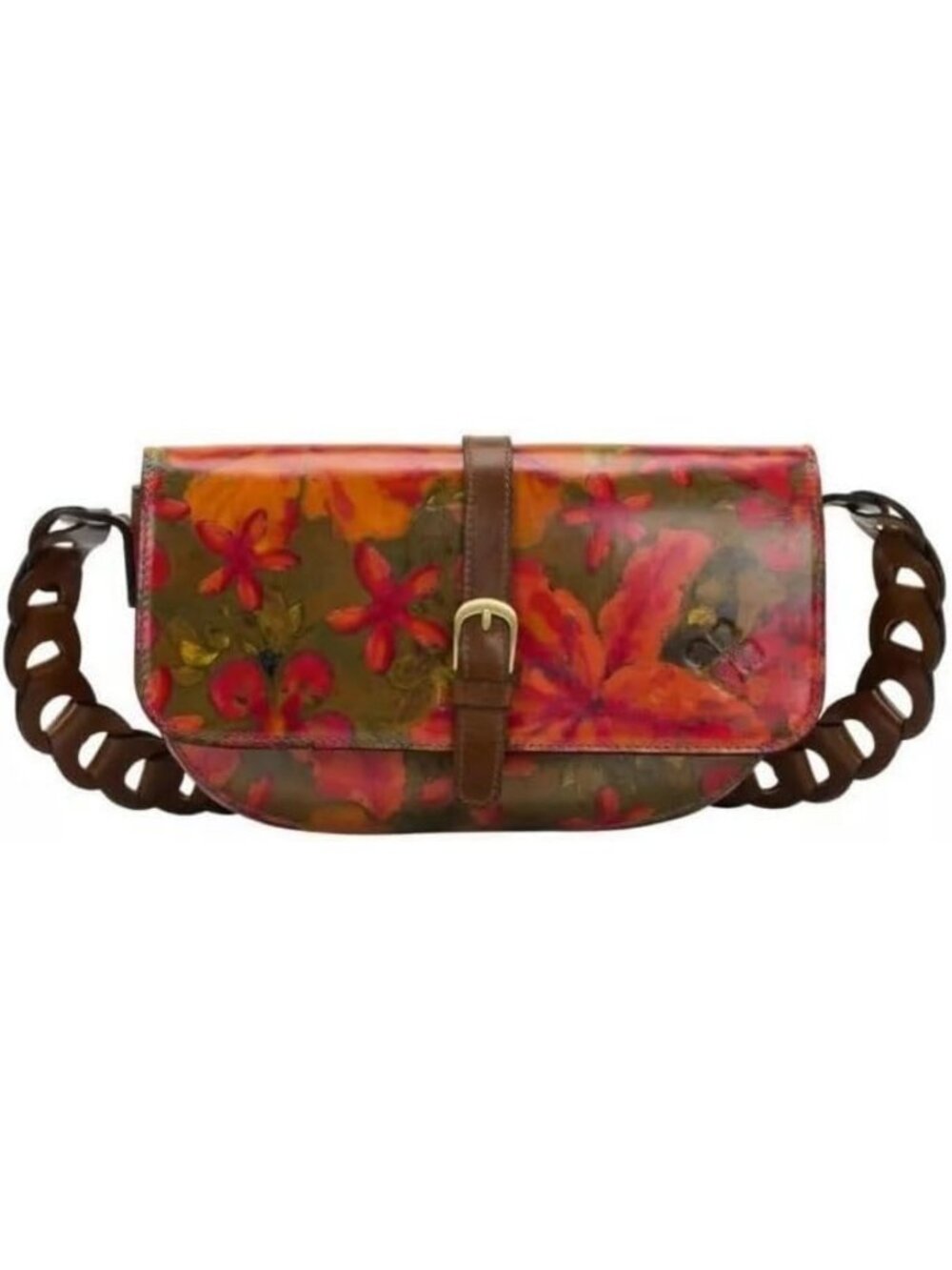 Stylish Leather Chainlink Shoulder Bag - Chic, Versatile & Trendy Accessory